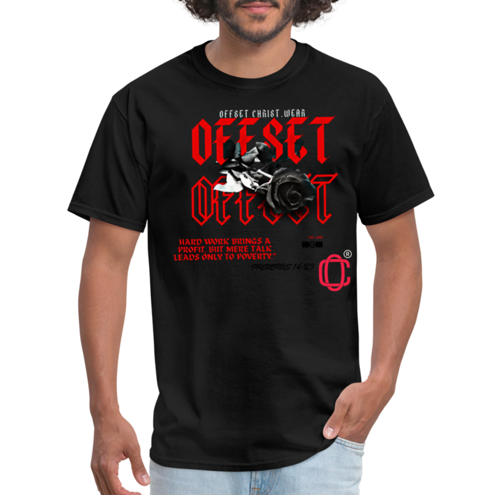 Classic Offset🥀🌹 T-Shirt - black