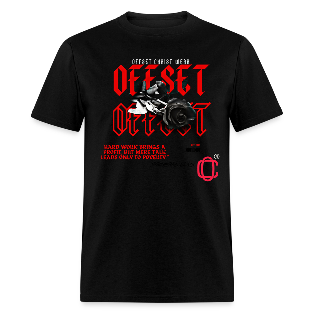 Classic Offset🥀🌹 T-Shirt - black