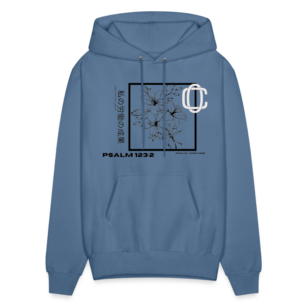 Fruit of Labor Hoodie🍒🍇🍊 - denim blue