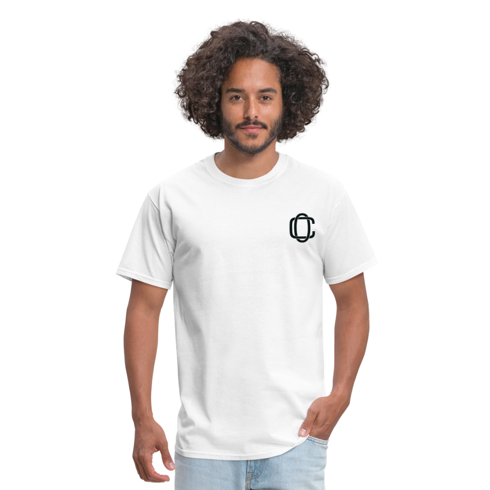 Classic Offset 1John 2:15 T-Shirt - white