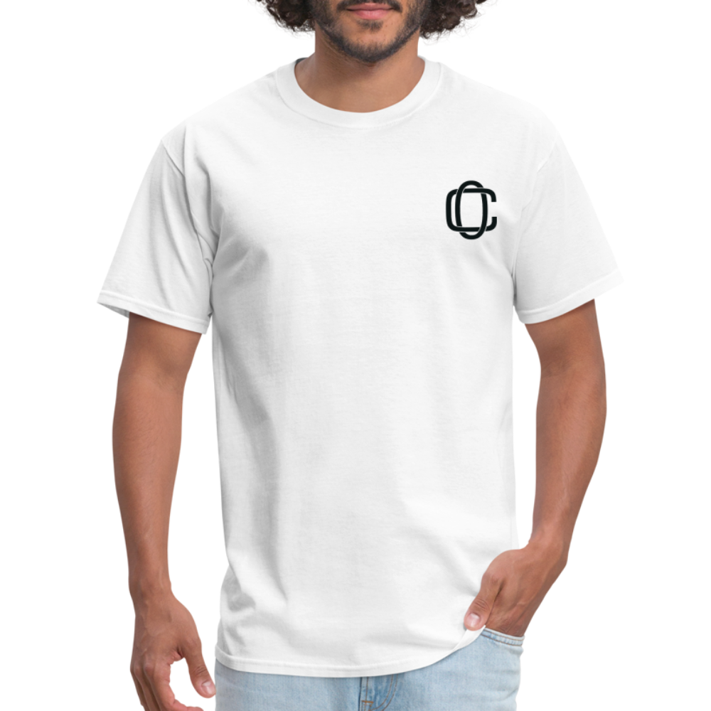 Classic Offset 1John 2:15 T-Shirt - white