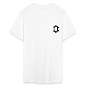 Classic Offset 1John 2:15 T-Shirt - white