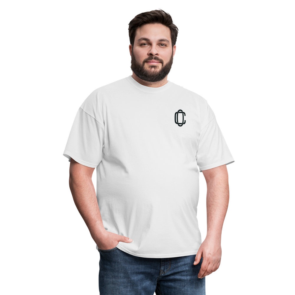 Classic Offset 1John 2:15 T-Shirt - white