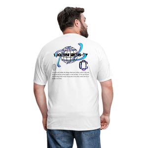 Classic Offset 1John 2:15 T-Shirt - white