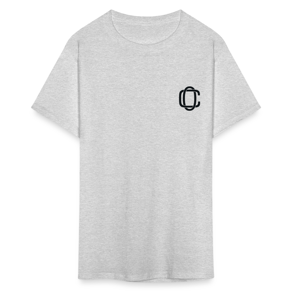 Classic Offset 1John 2:15 T-Shirt - heather gray