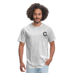 Classic Offset 1John 2:15 T-Shirt - heather gray