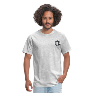 Classic Offset 1John 2:15 T-Shirt - heather gray