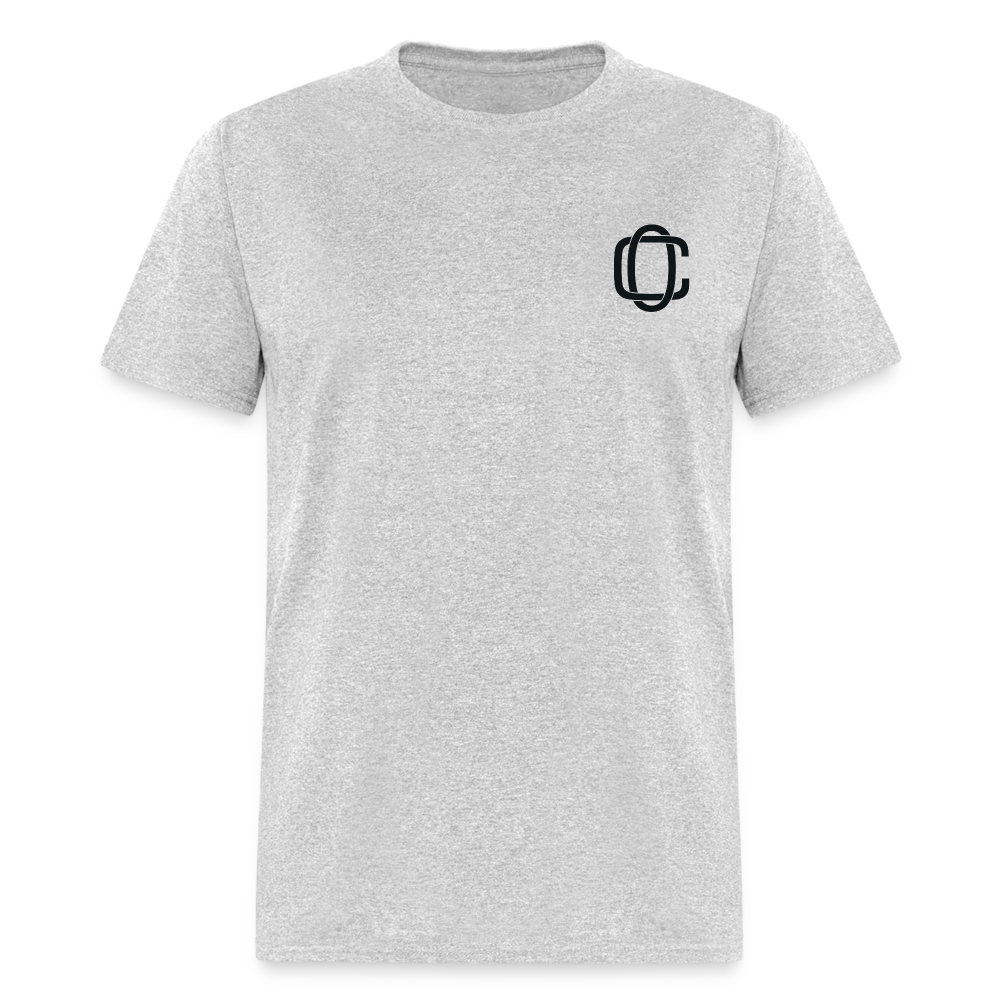Classic Offset 1John 2:15 T-Shirt - heather gray
