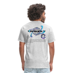 Classic Offset 1John 2:15 T-Shirt - heather gray