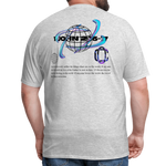 Classic Offset 1John 2:15 T-Shirt - heather gray