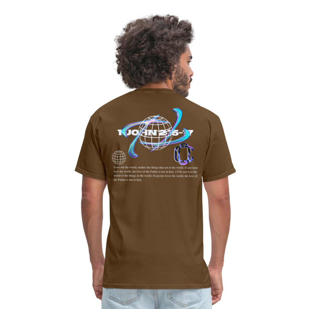 Classic1John2:15 dark  T-Shirt - brown