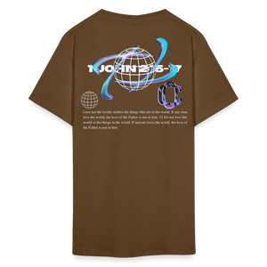Classic1John2:15 dark  T-Shirt - brown