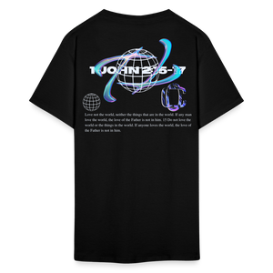 Classic1John2:15 dark  T-Shirt - black