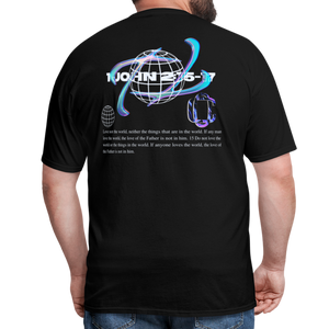 Classic1John2:15 dark  T-Shirt - black