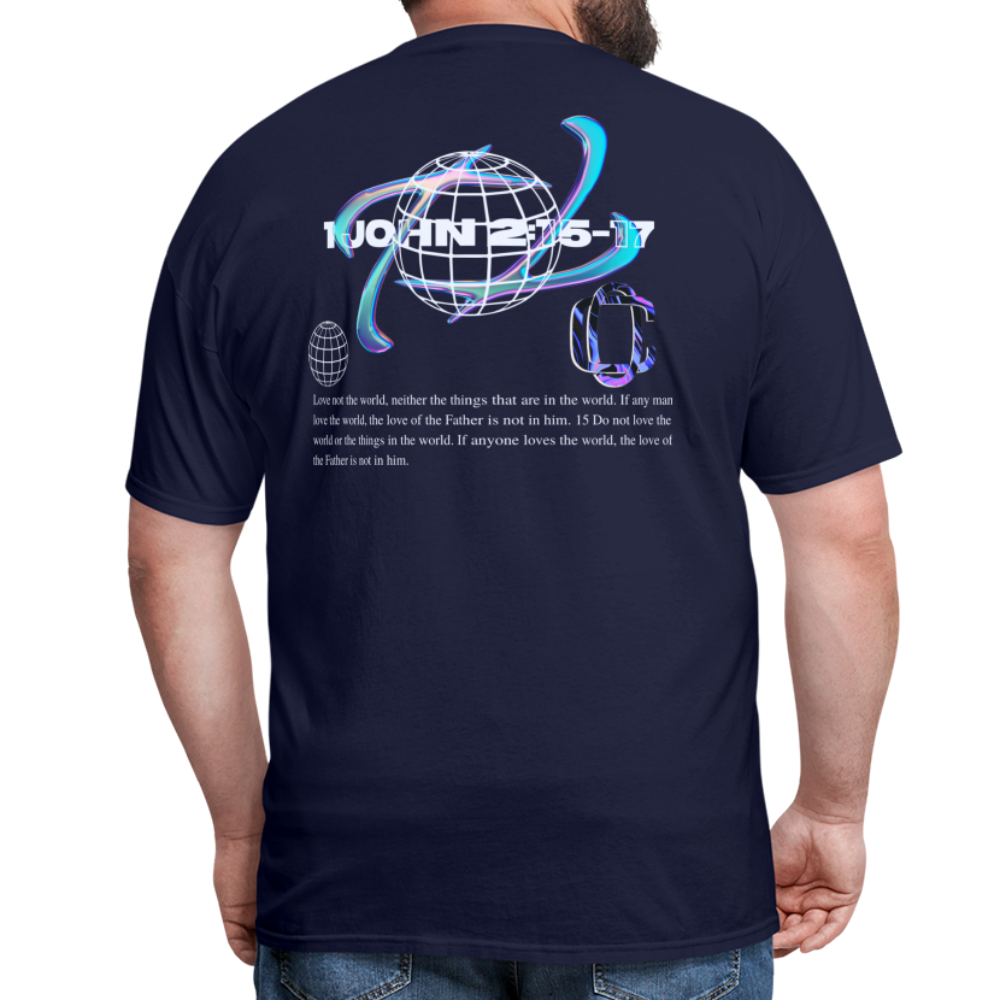 Classic1John2:15 dark  T-Shirt - navy