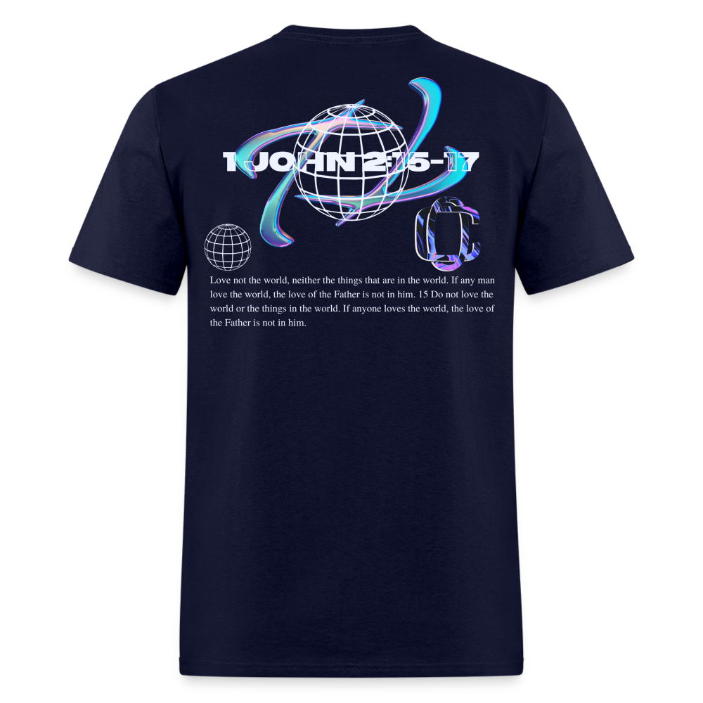 Classic1John2:15 dark  T-Shirt - navy