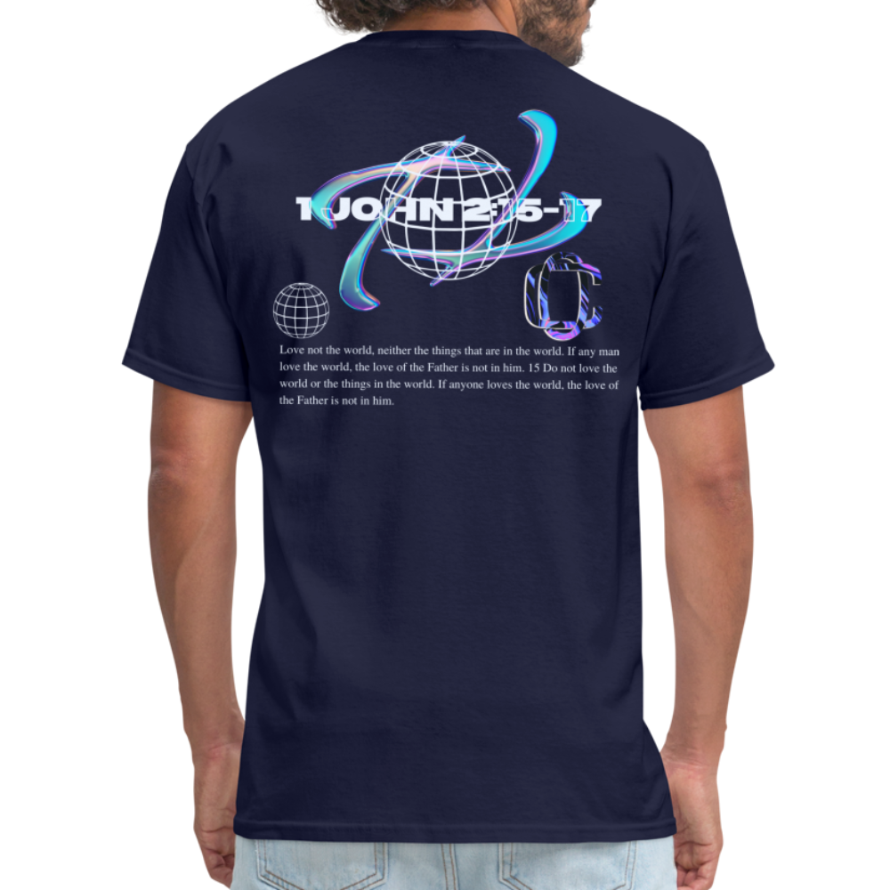 Classic1John2:15 dark  T-Shirt - navy