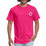 Classic1John2:15 dark  T-Shirt - fuchsia