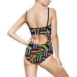 Akwaaba Kente  Women's One-piece Swimsuit - Inspired by NaaDene Designs