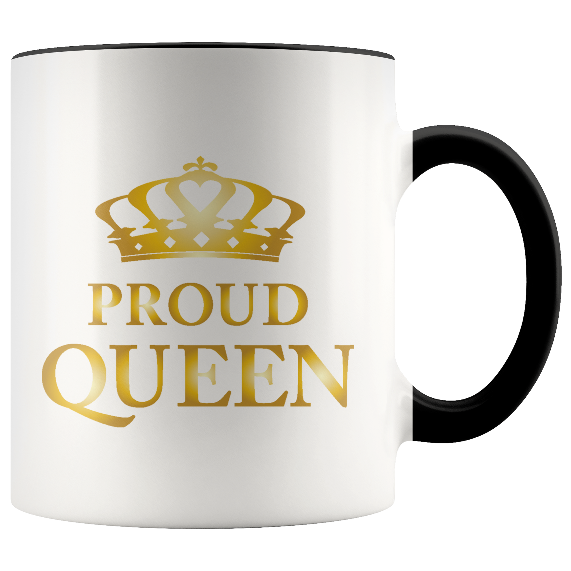 Proud Queen - Accent Mug (gold)