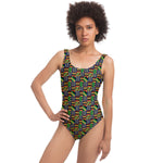 Traditional African Kente - Akwaaba - One Piece Swimsuit