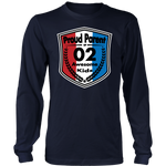 Proud Parent of 2 - Unisex Long Sleeve Shirt - Red White Blue Pattern