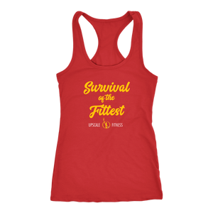 Survival of the Fittest by Upscale Fitness - Ladies - Racerback Tank