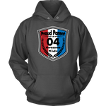 Proud Parent of 4 - Unisex Hoodie - Red White Blue Pattern