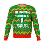 Ugly Sweatshirt -All I want for Christmas is Nigerian Jollof Rice - 2