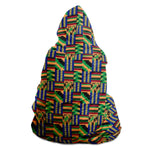 Traditional African Kente - Akwaaba - Hooded Blanket