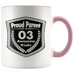 Proud Parent of 3 Awesome Kids - Mug