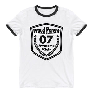 Proud Parent of 7 Awesome Kids - Ringer T-Shirt