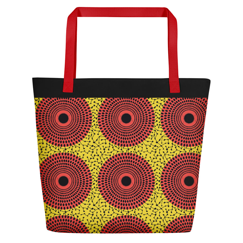 Ankara Fabric Style 1 Beach Bag