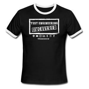 TE Uncovered Ringer T-Shirt -Black/White - black/white