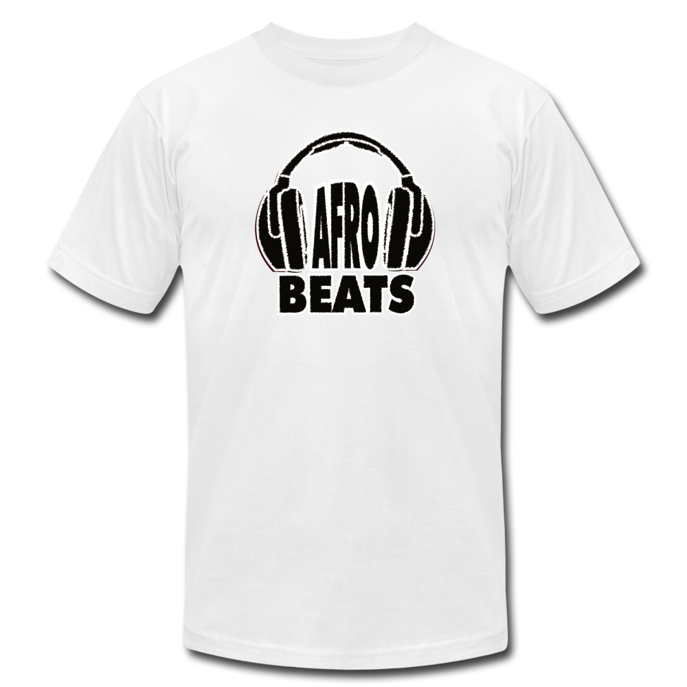 Afrobeats -Headphones Unisex T-Shirt - BW - white