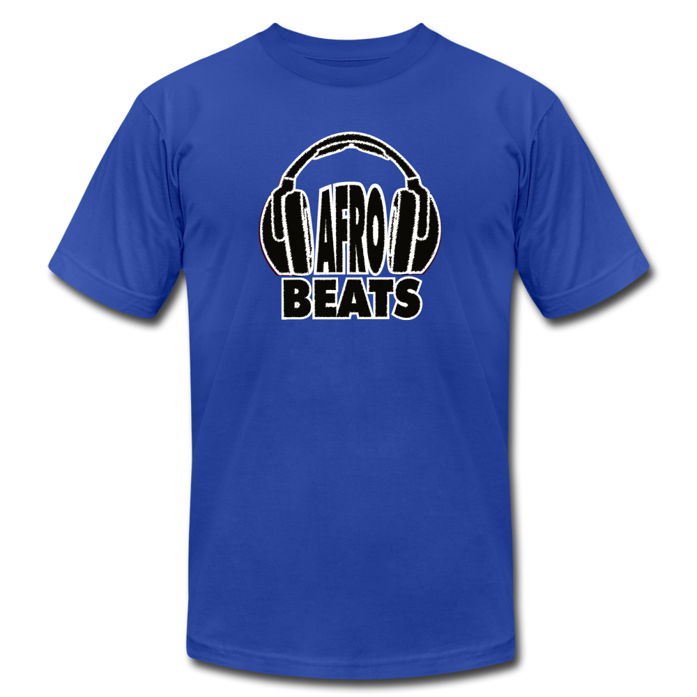Afrobeats -Headphones Unisex T-Shirt - BW - royal blue
