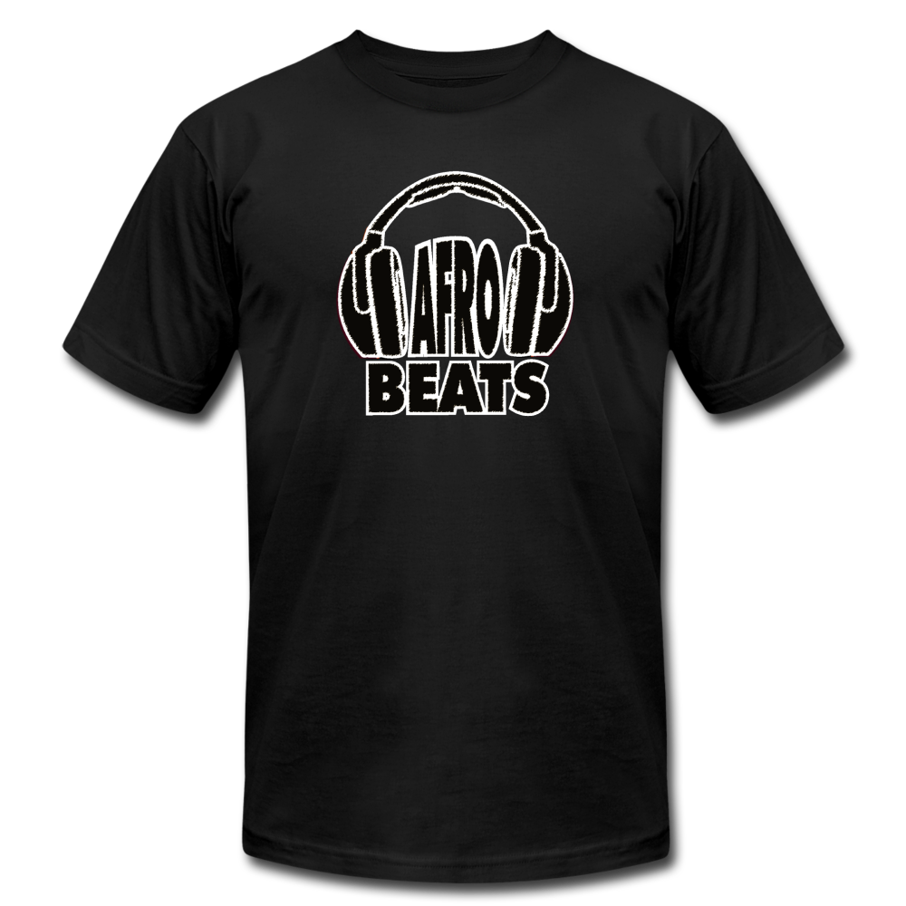 Afrobeats -Headphones Unisex T-Shirt - BW - black