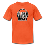Afrobeats -Headphones Unisex T-Shirt - BW - orange