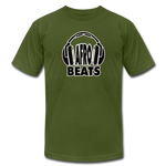 Afrobeats -Headphones Unisex T-Shirt - BW - olive