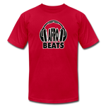 Afrobeats -Headphones Unisex T-Shirt - BW - red