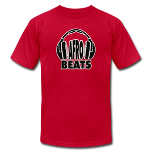 Afrobeats -Headphones Unisex T-Shirt - BW - red