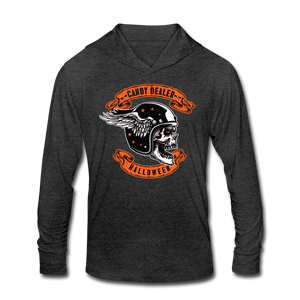 Halloween Candy Dealer - Unisex Tri-Blend Hoodie Shirt - heather black