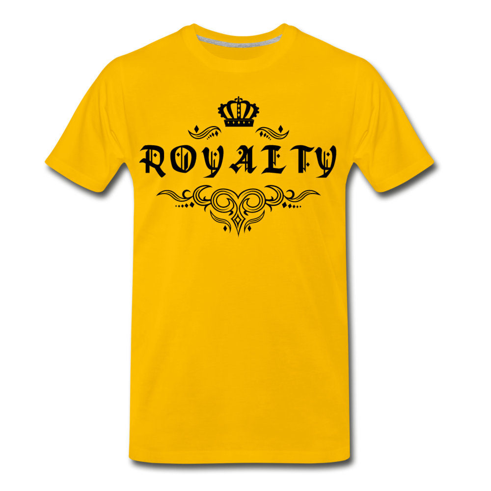 Royalty T-Shirt - Black - sun yellow