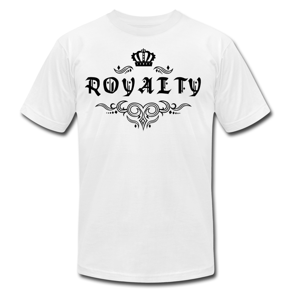 Royalty Unisex Jersey T-Shirt -Black - white