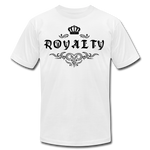 Royalty Unisex Jersey T-Shirt -Black - white