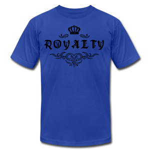 Royalty Unisex Jersey T-Shirt -Black - royal blue