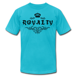 Royalty Unisex Jersey T-Shirt -Black - turquoise