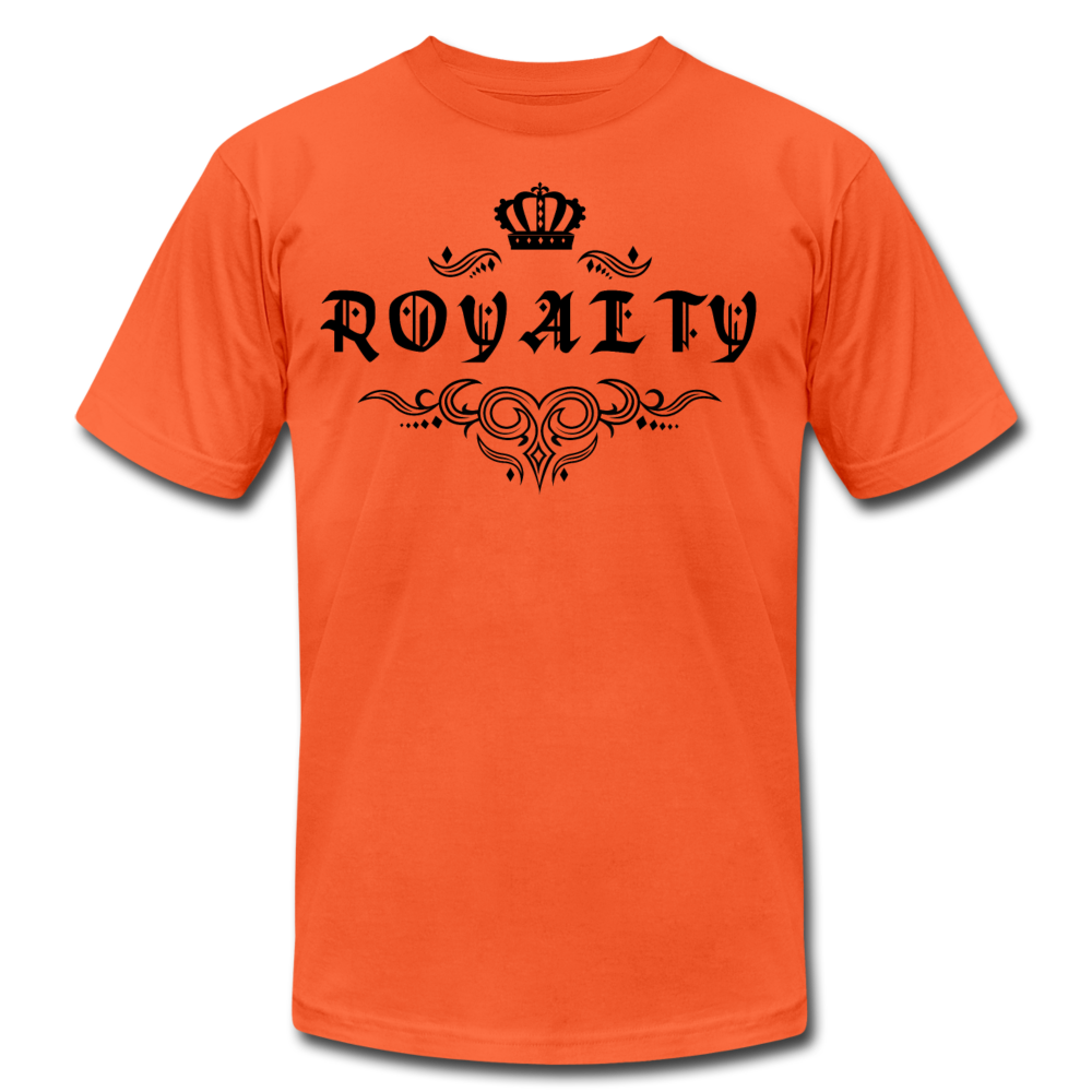 Royalty Unisex Jersey T-Shirt -Black - orange