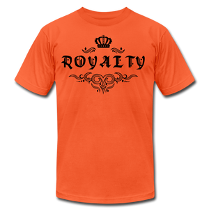 Royalty Unisex Jersey T-Shirt -Black - orange
