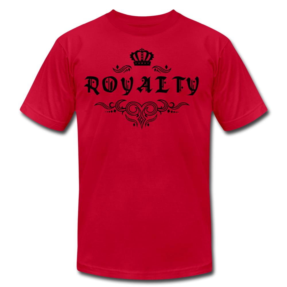 Royalty Unisex Jersey T-Shirt -Black - red